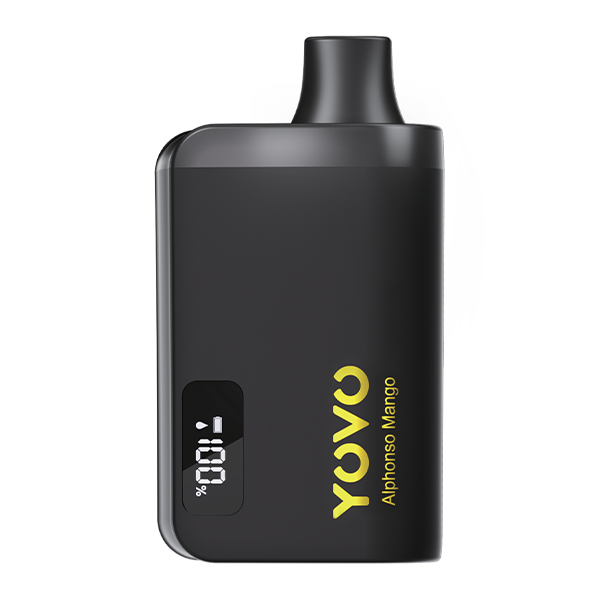 Consumer checking product authenticity using smartphone QR verification for foger vape refill near me purchase