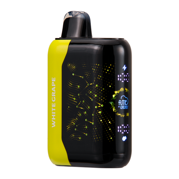Close up of a high capacity device being used as an alternative to a foger vape nearby