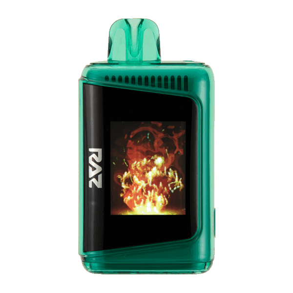 A Foger BIT 35K device with the mesh coil section highlighted, illustrating the foger nicotine percentage on the label.