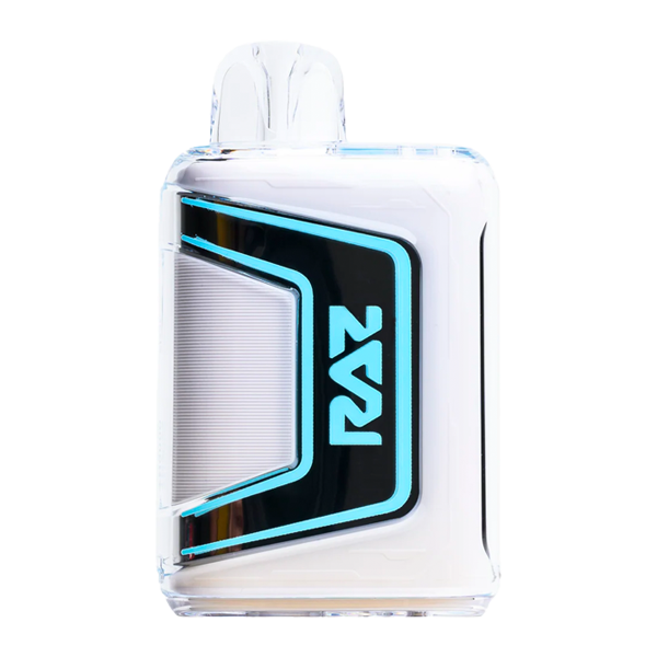 User hand holding a foger vape battery with illuminated display showing battery level
