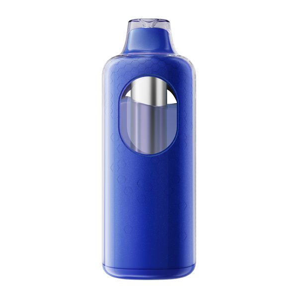 A US vaper holding a 3 in 1 vape disposable in a coffee shop, with a cost comparison chart overlay showing monthly savings, alt="3 in 1 vape disposable user saving money monthly cost comparison chart"