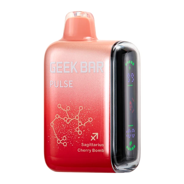 hand holding blue razz ice geek bar while plugging usb-c cable