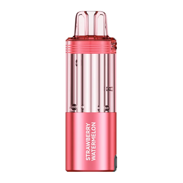 close-up of a Lost Mary Lemon Mint Vape device showing the airflow and mouthpiece