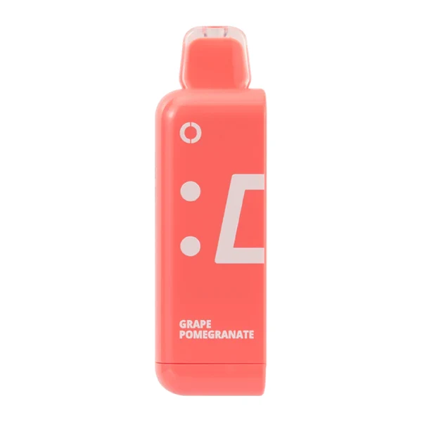 A person holding a Mango Colada RAZ TN9000 vape in a tropical setting, with a beach background and sunlight