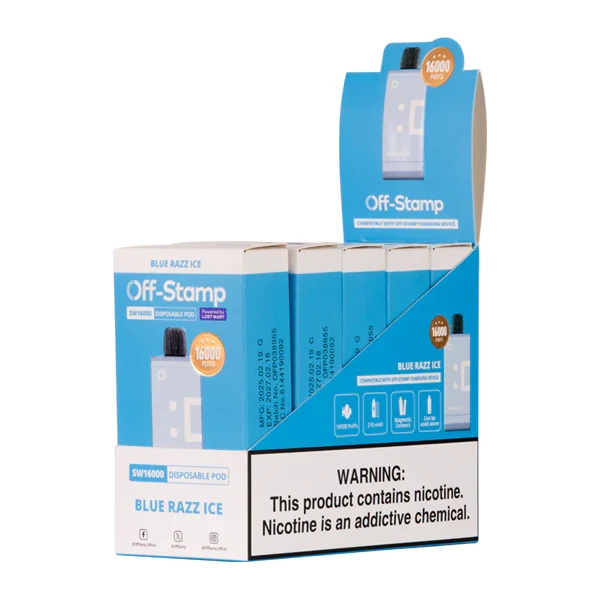 Blue Razz Ice OFF STAMP SW16000 Disposable