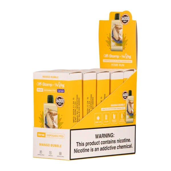 Mango Bubble Off Stamp X Pod King SW16000 Disposable