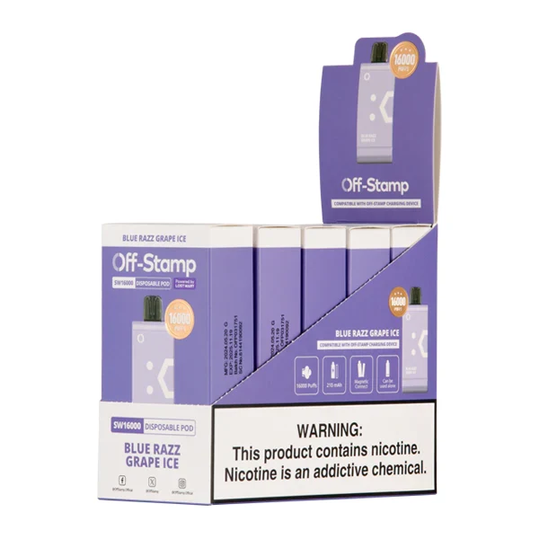 Blue Razz Grape Ice OFF STAMP SW16000 Disposable