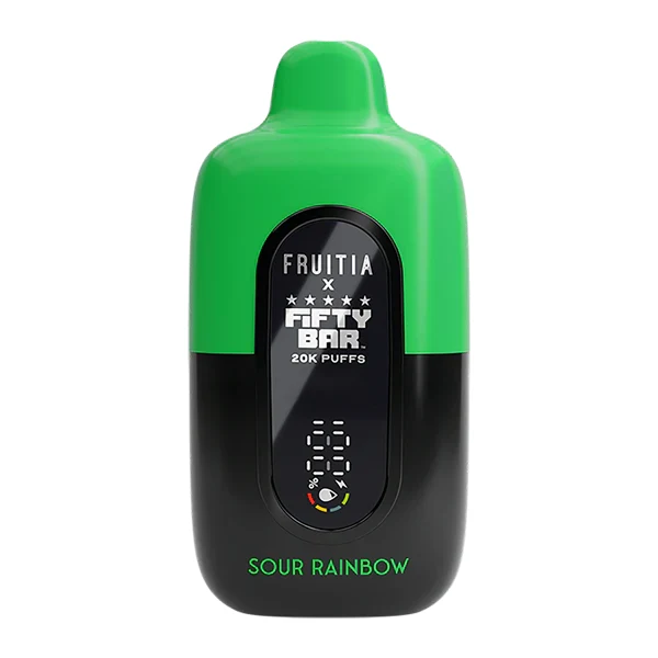 Sour Rainbow FRUITIA X Fifty Bar 20K