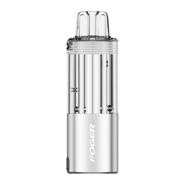 A user testing a modern refillable pod system in a professional setting
