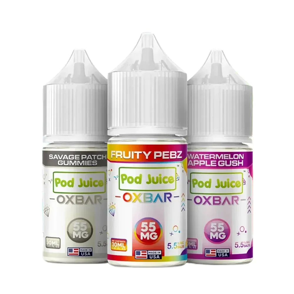 OXBAR x Pod Juice Salt E-Liquid Series for max pod vape